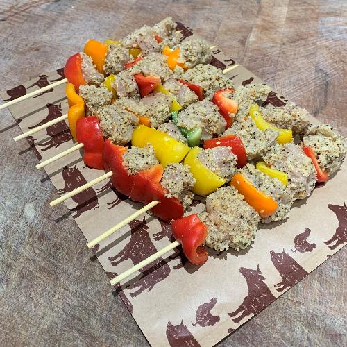 Lemon and Black Pepper Chicken Kebabs